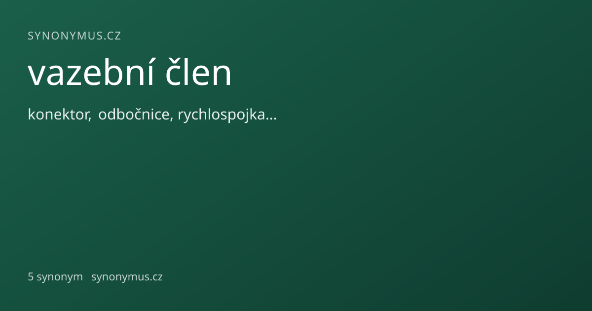 Náhled odkazu: vazební člen