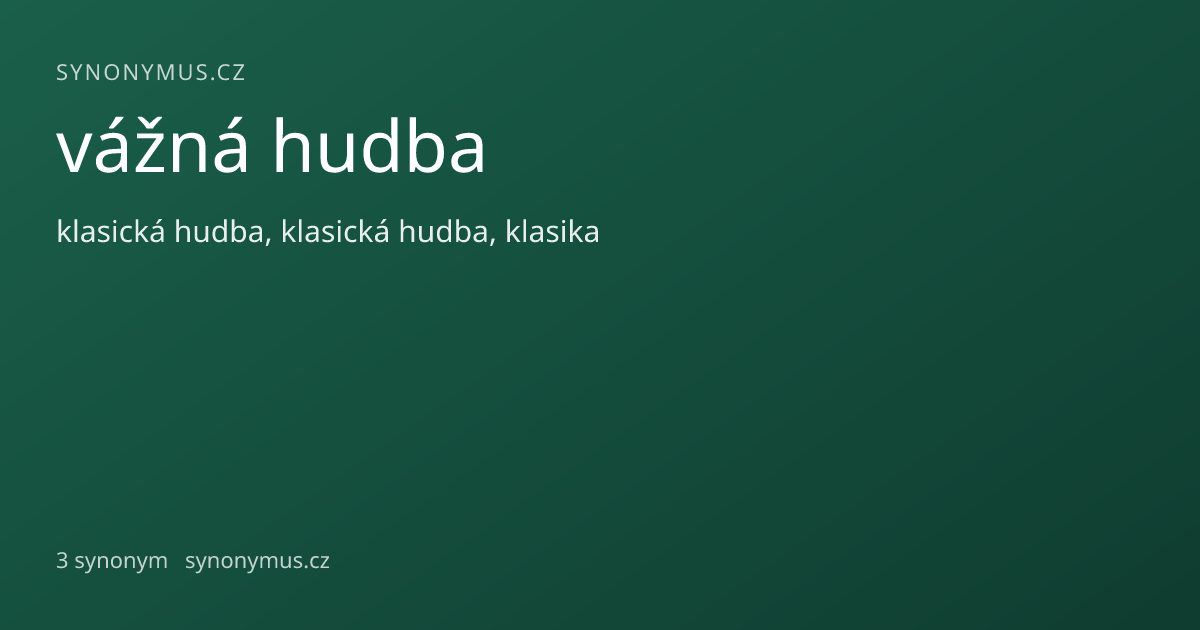 Náhled odkazu: vážná hudba