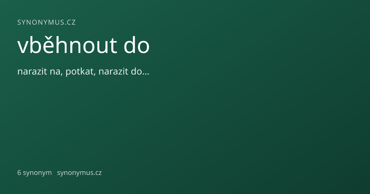 Náhled odkazu: vběhnout do
