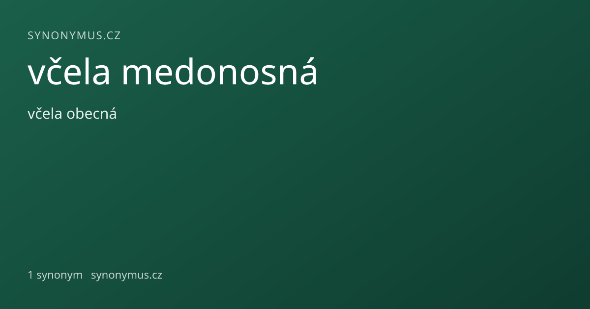 Náhled odkazu: včela medonosná