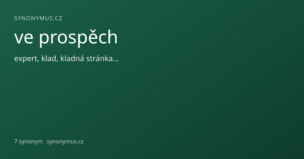 Náhled odkazu: ve prospěch