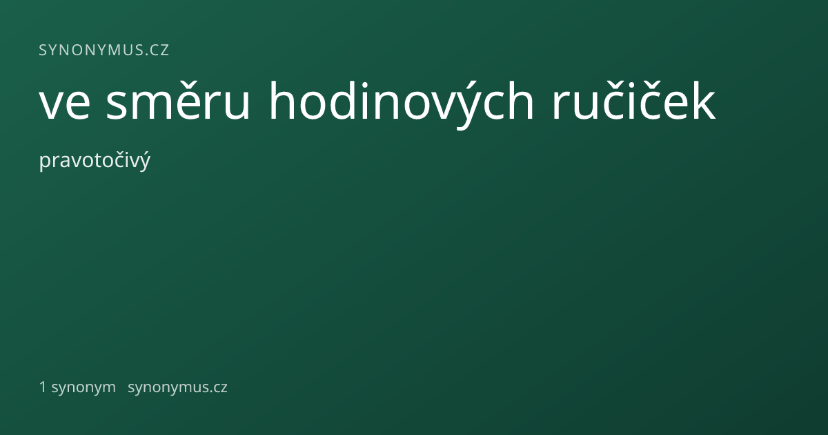 Náhled odkazu: ve směru hodinových ručiček