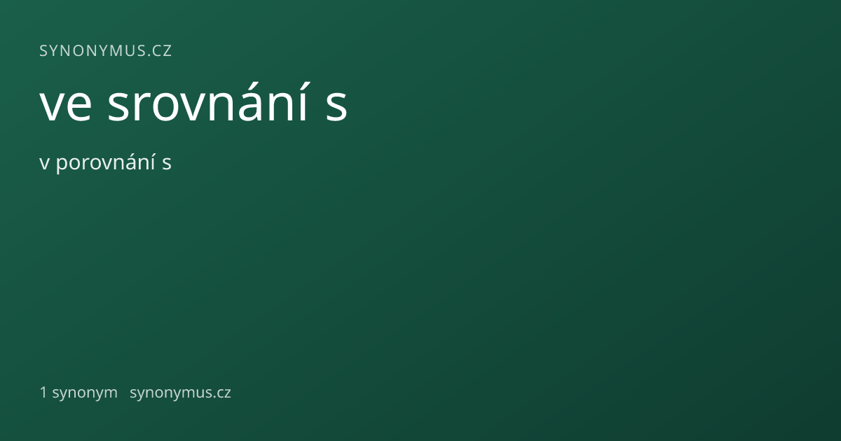 Náhled odkazu: ve srovnání s
