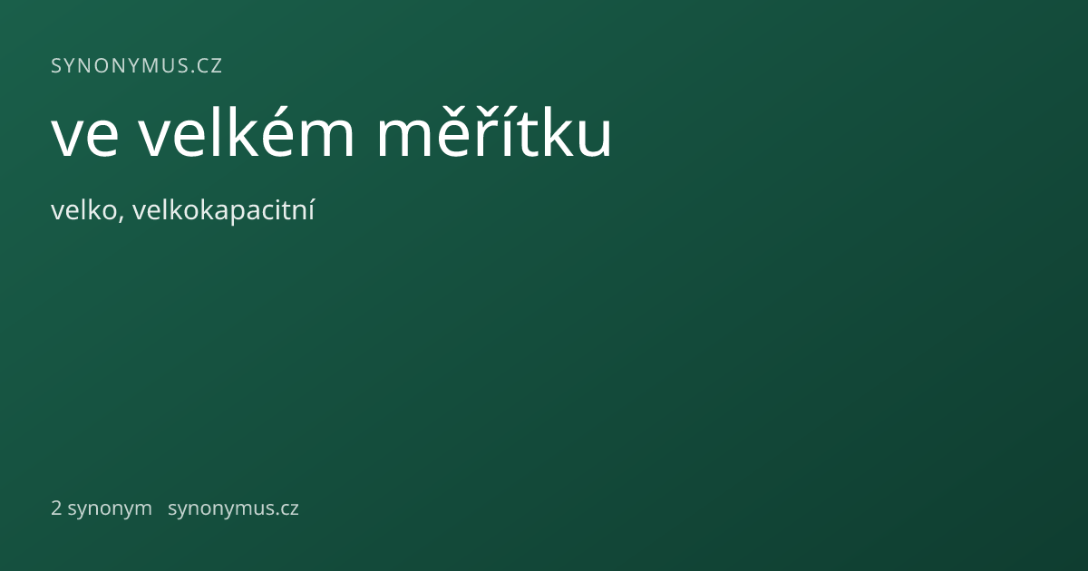 Náhled odkazu: ve velkém měřítku