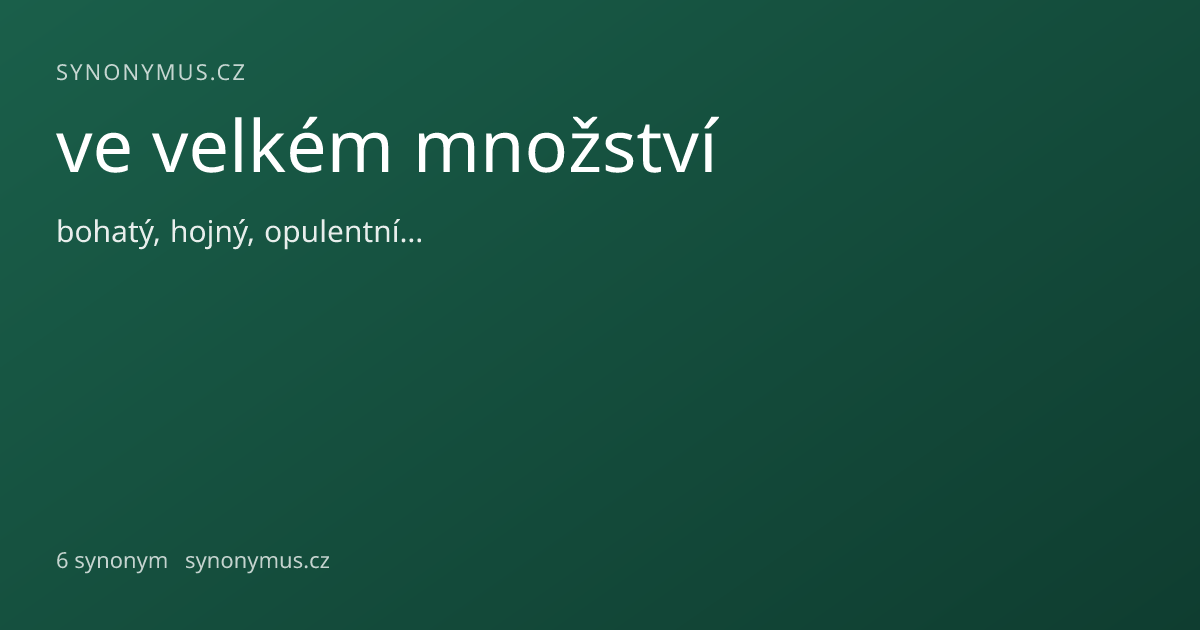 Náhled odkazu: ve velkém množství