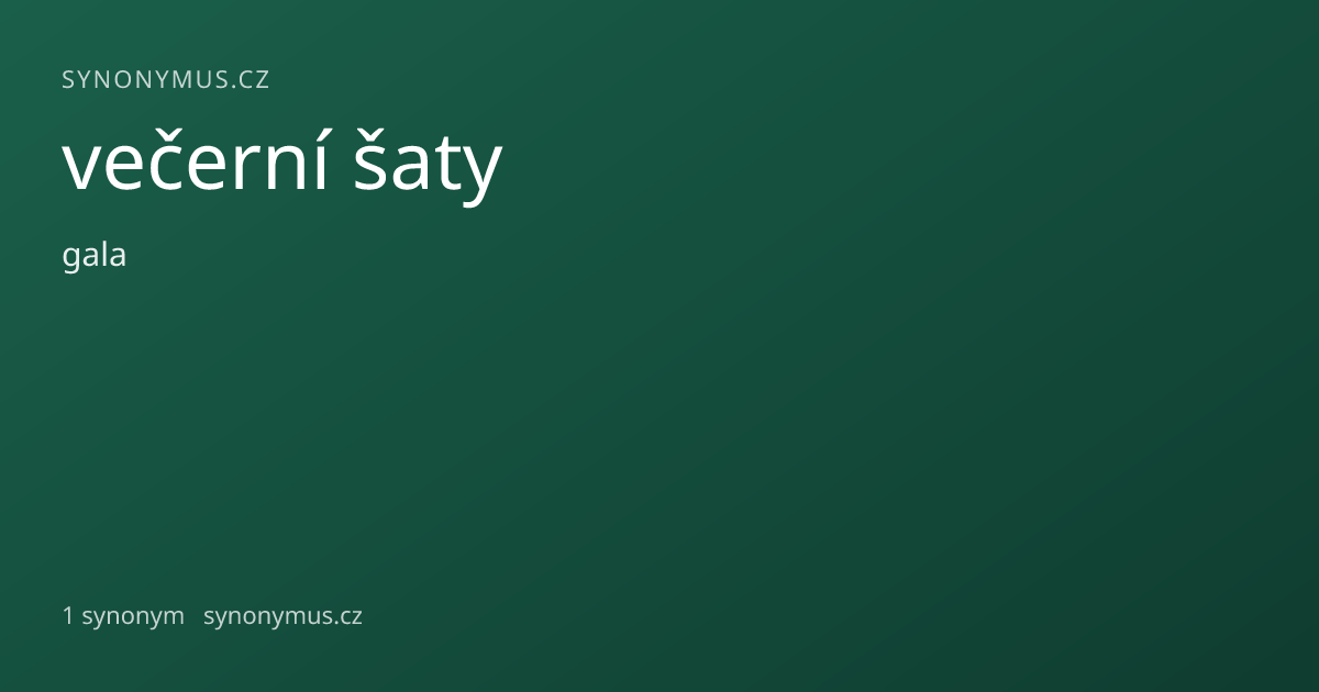 Náhled odkazu: večerní šaty