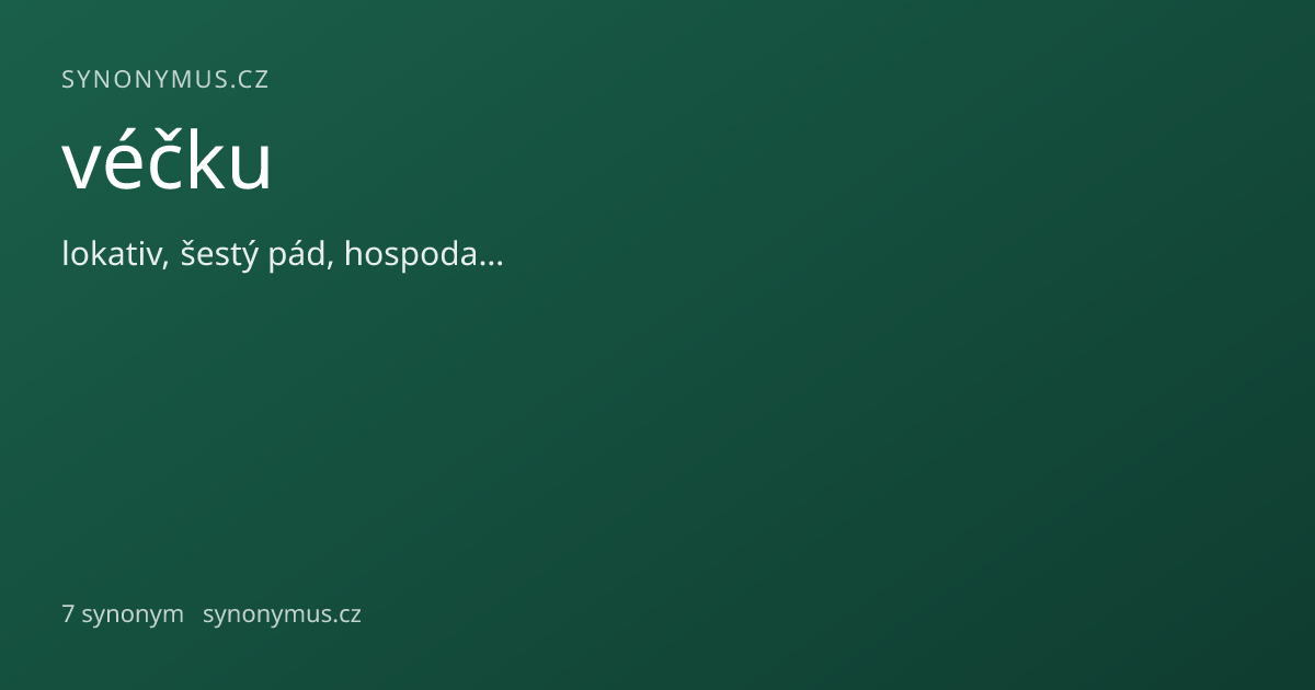 Náhled odkazu: véčku