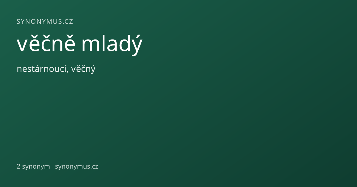 Náhled odkazu: věčně mladý