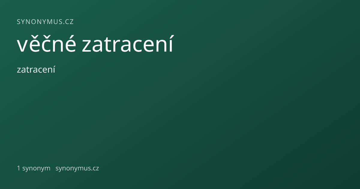 Náhled odkazu: věčné zatracení