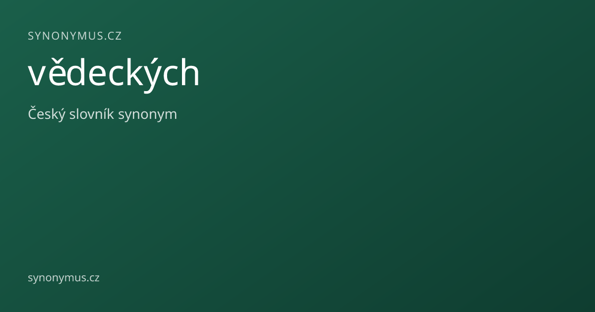 Náhled odkazu: vědeckých