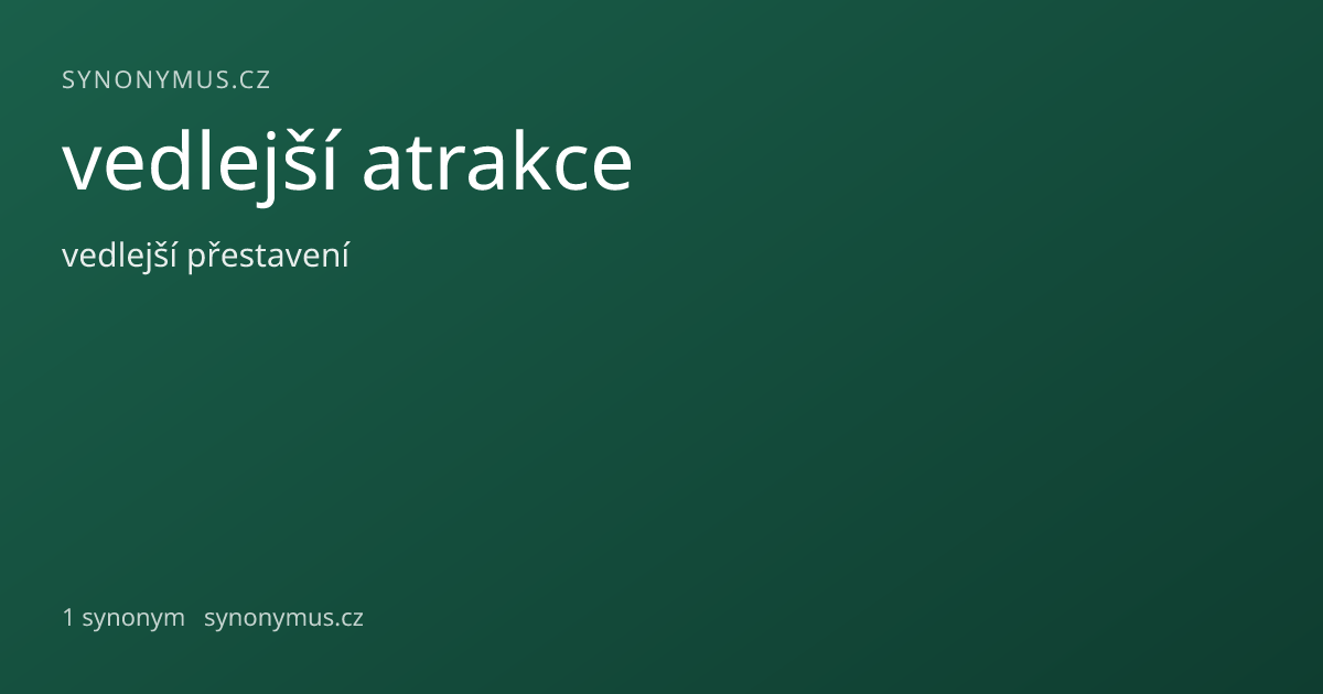 Náhled odkazu: vedlejší atrakce