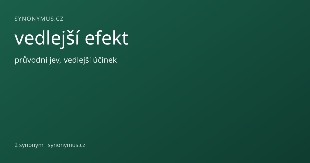Náhled odkazu: vedlejší efekt