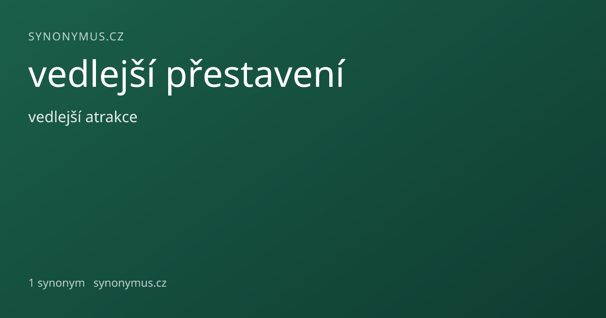 Náhled odkazu: vedlejší přestavení