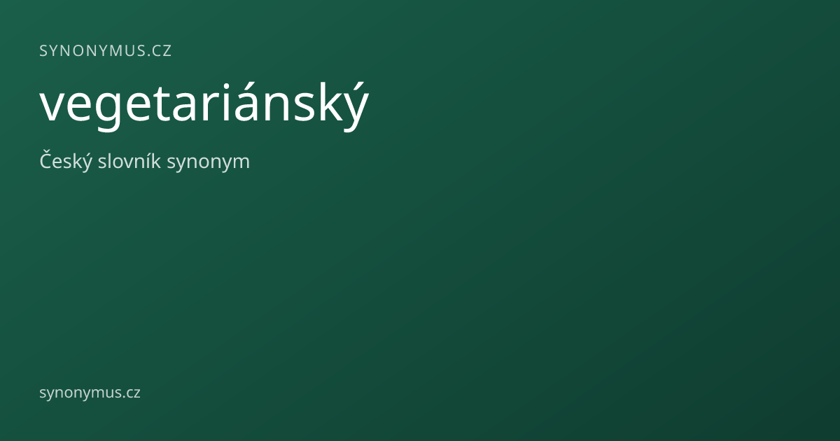 Náhled odkazu: vegetariánský