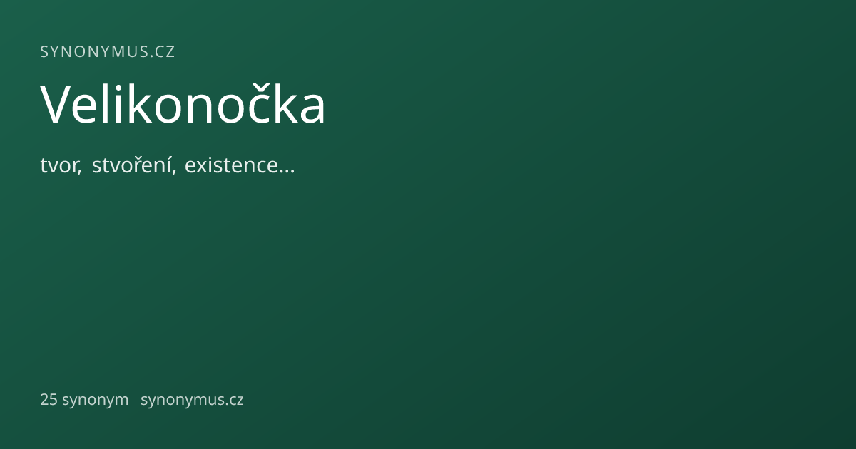 Náhled odkazu: Velikonočka