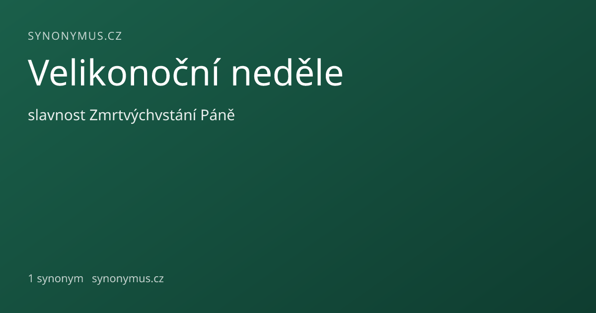 Náhled odkazu: Velikonoční neděle