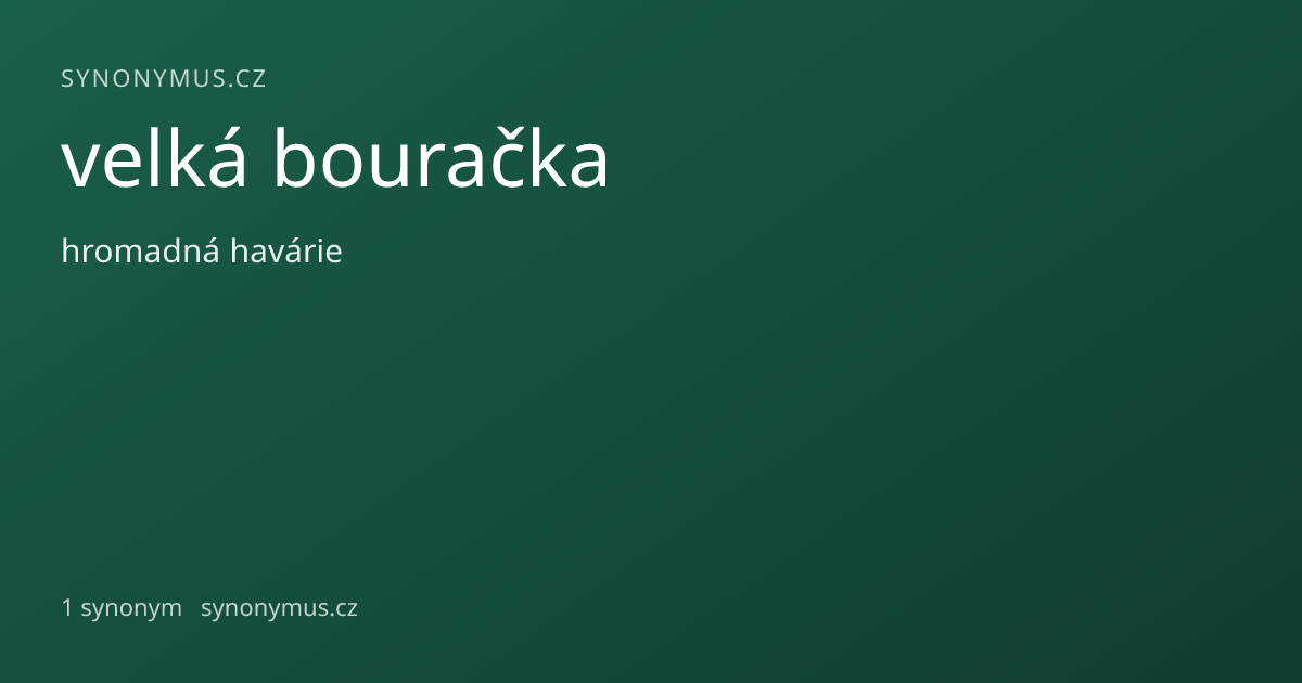 Náhled odkazu: velká bouračka