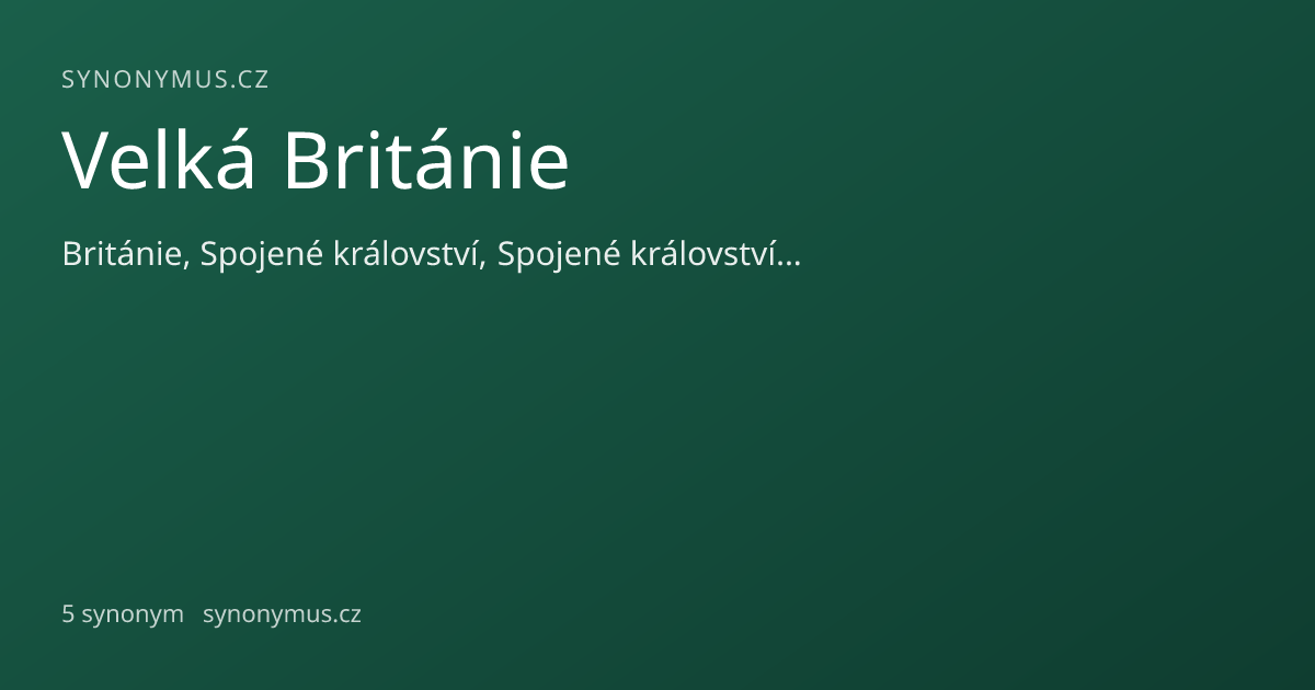 Náhled odkazu: Velká Británie