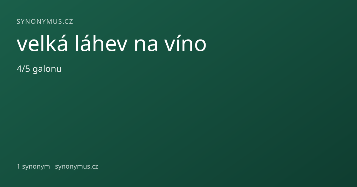 Náhled odkazu: velká láhev na víno