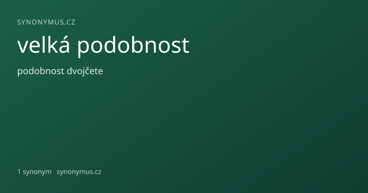 Náhled odkazu: velká podobnost
