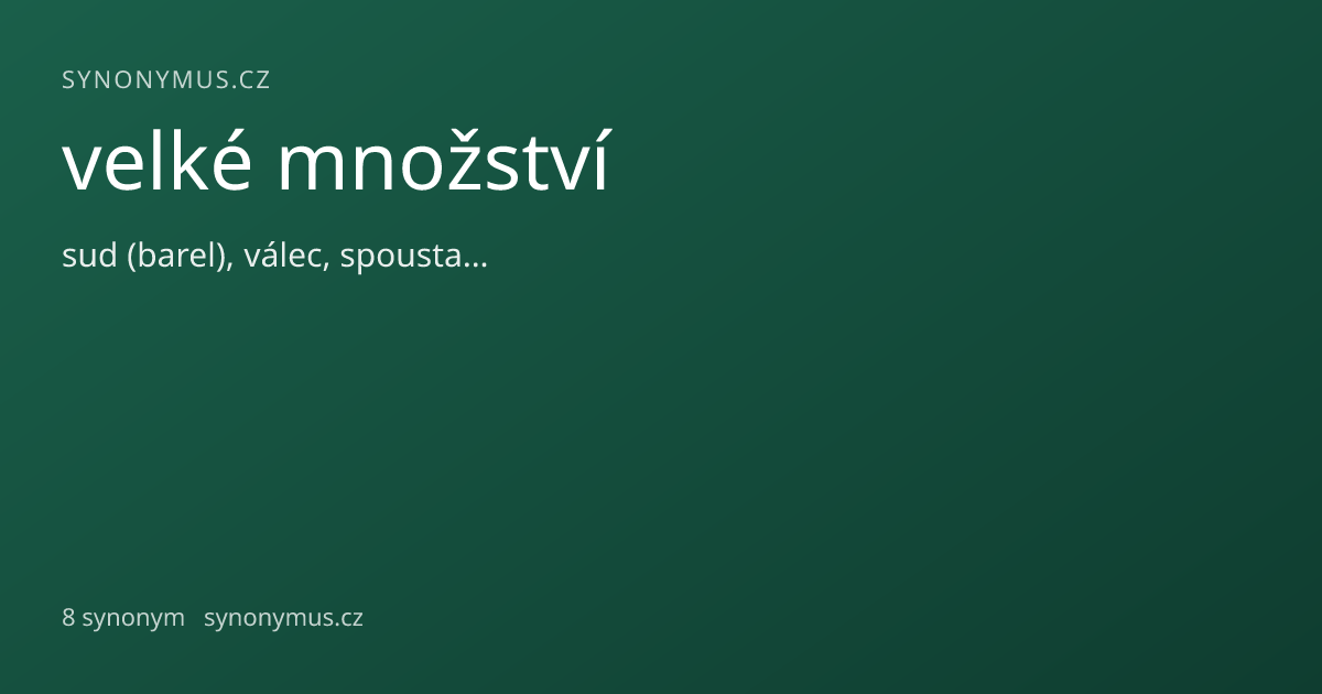 Náhled odkazu: velké množství