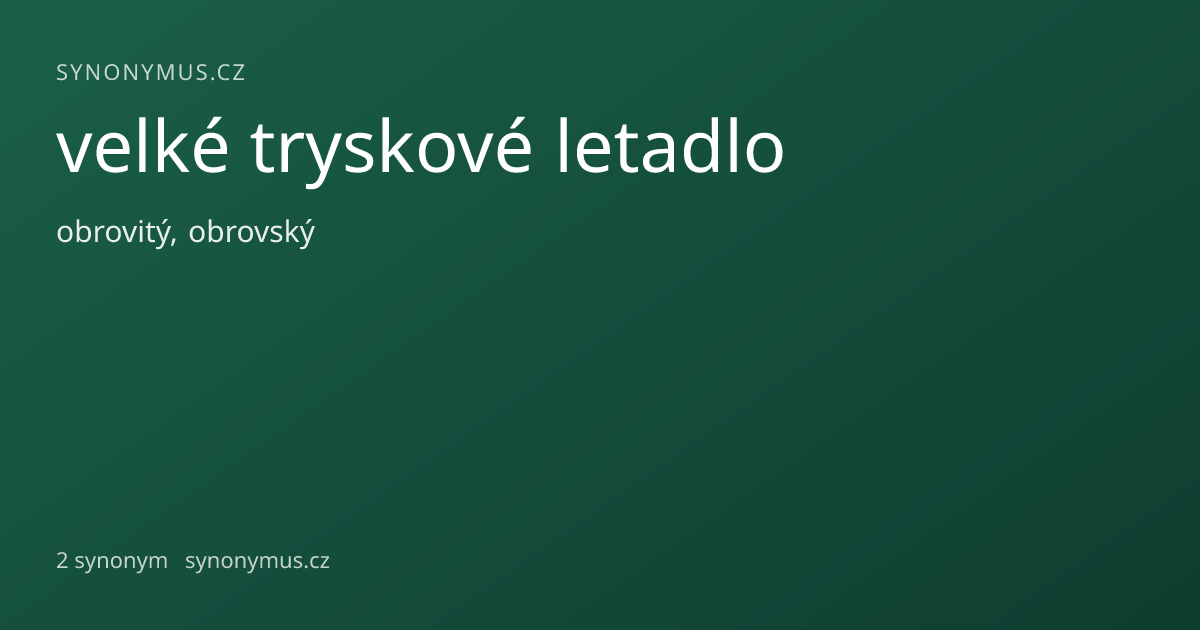 Náhled odkazu: velké tryskové letadlo