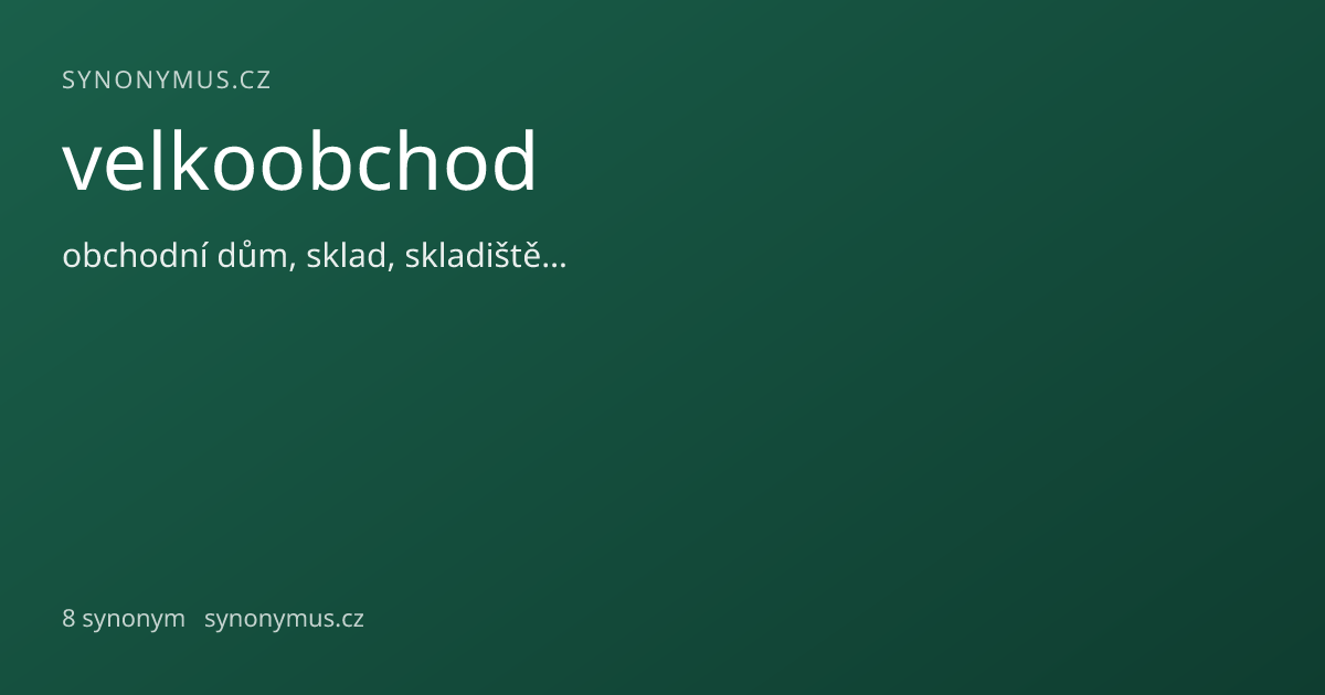 Náhled odkazu: velkoobchod