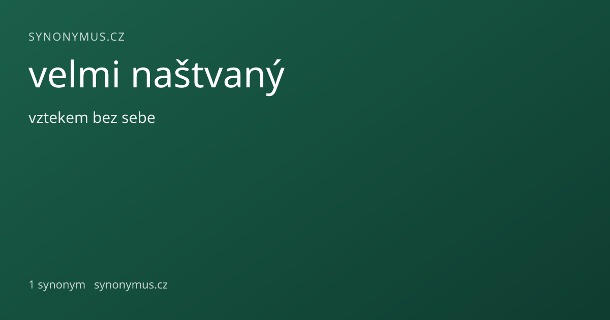 Náhled odkazu: velmi naštvaný