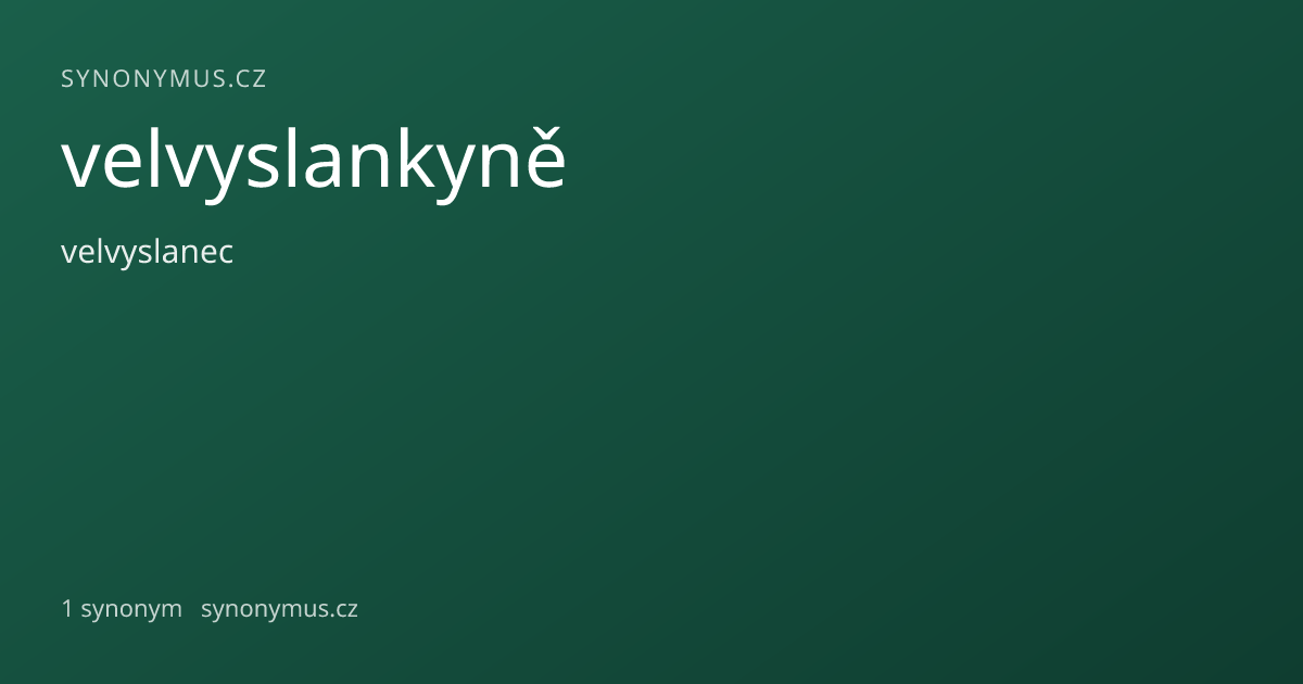 Náhled odkazu: velvyslankyně