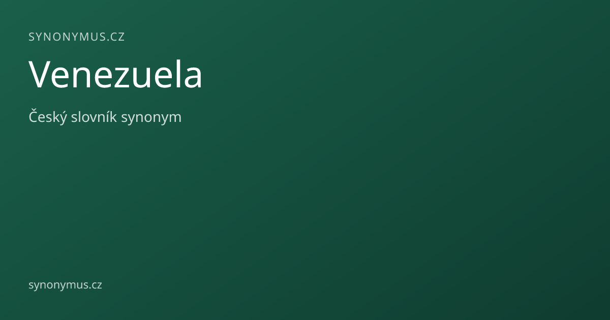 Náhled odkazu: Venezuela