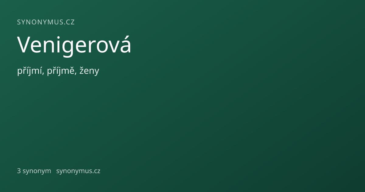 Náhled odkazu: Venigerová