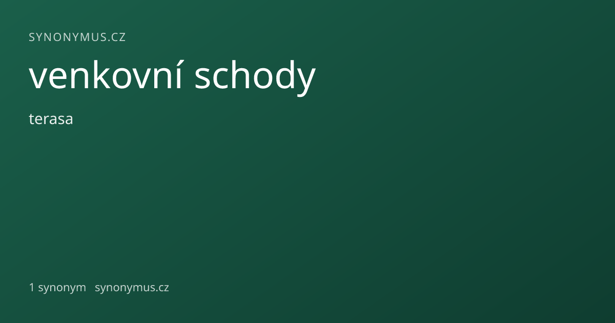 Náhled odkazu: venkovní schody