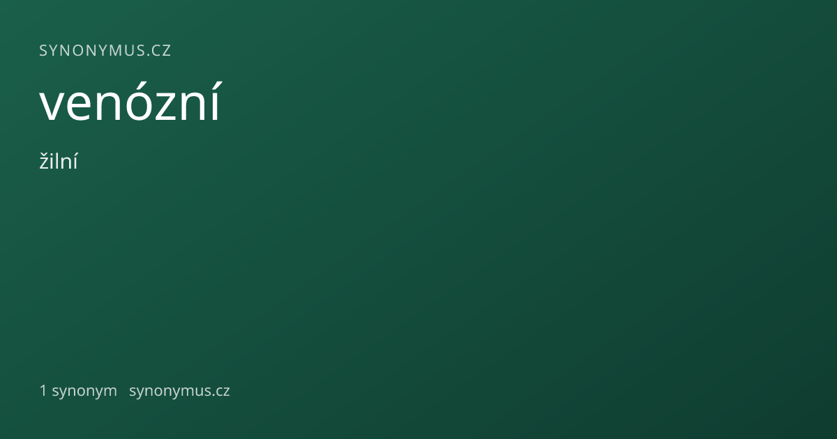 Náhled odkazu: venózní