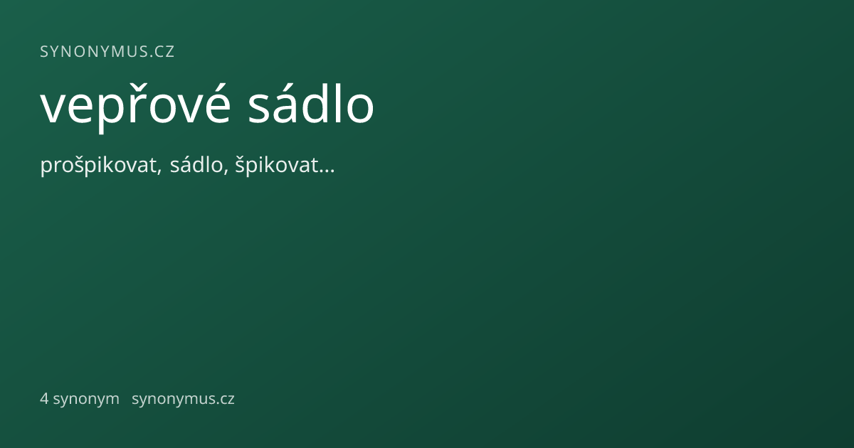 Náhled odkazu: vepřové sádlo