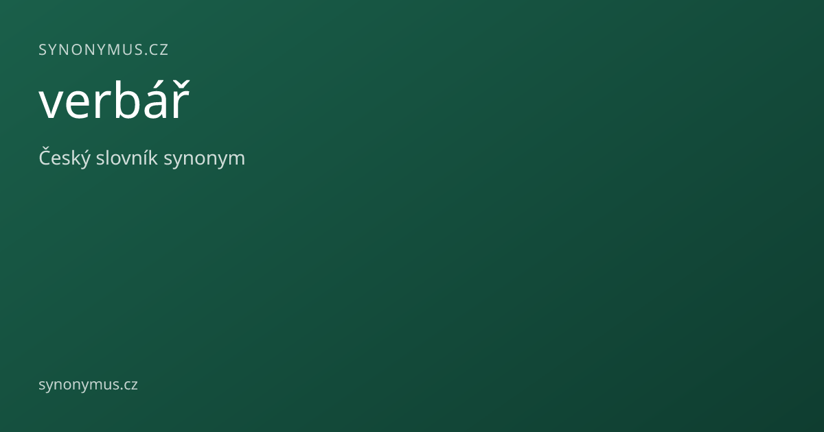 Náhled odkazu: verbář