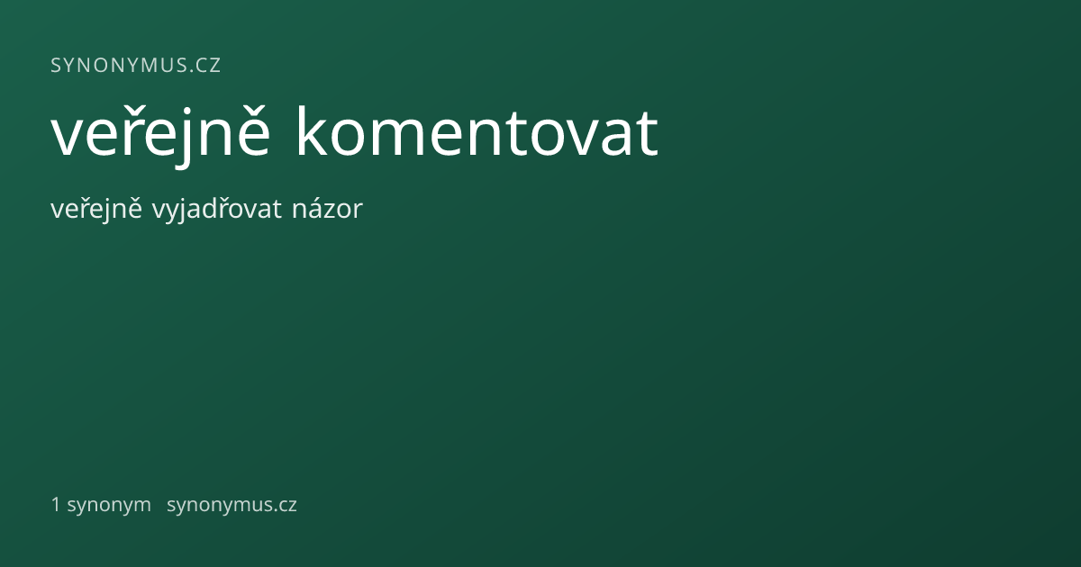 Náhled odkazu: veřejně komentovat