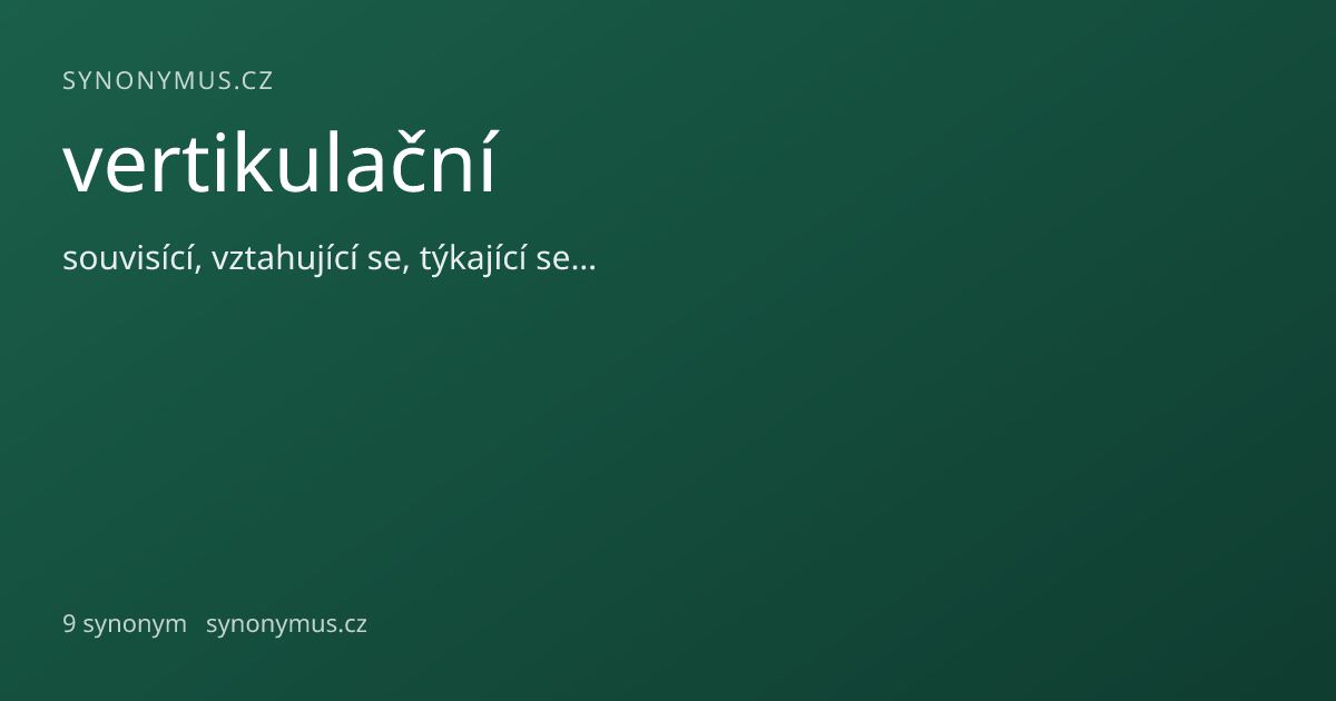 Náhled odkazu: vertikulační