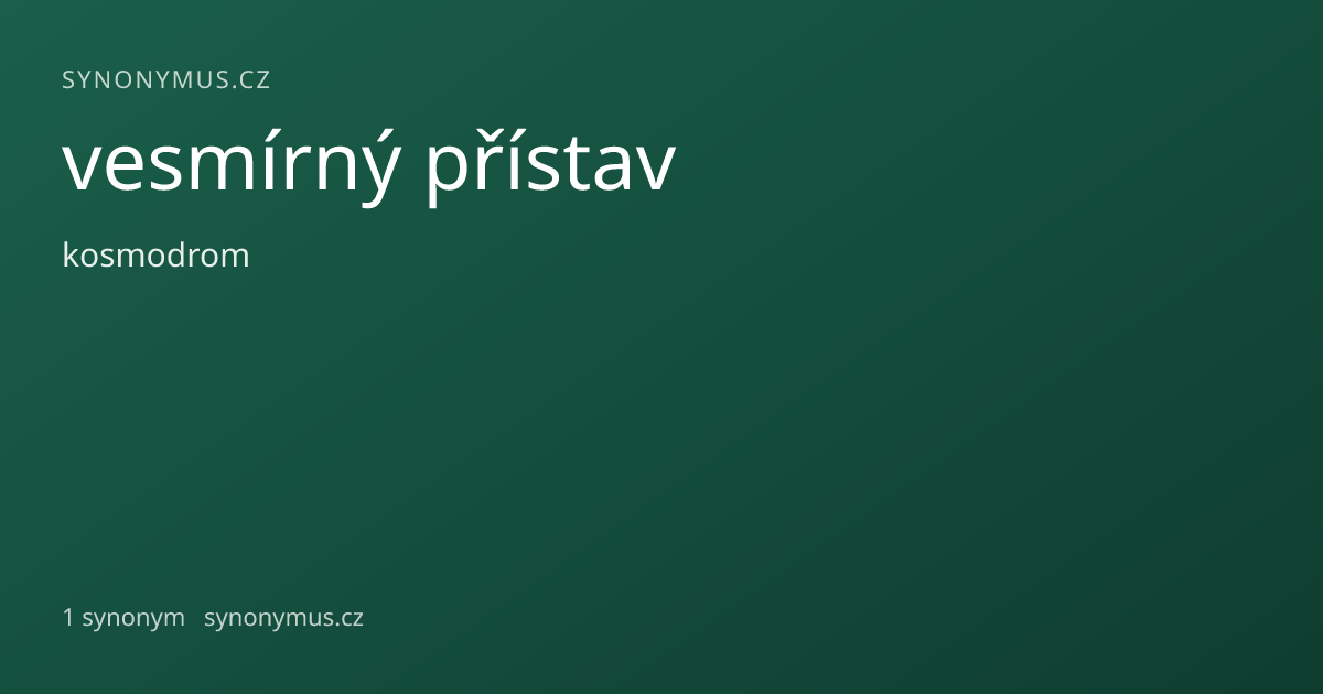 Náhled odkazu: vesmírný přístav