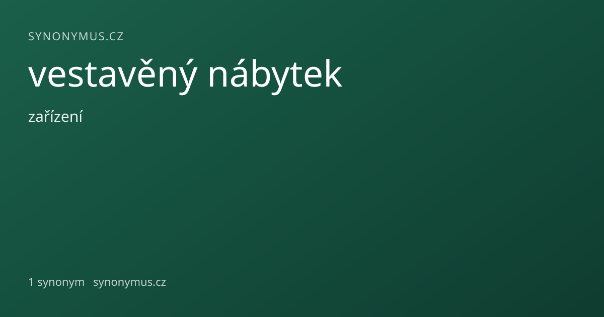 Náhled odkazu: vestavěný nábytek