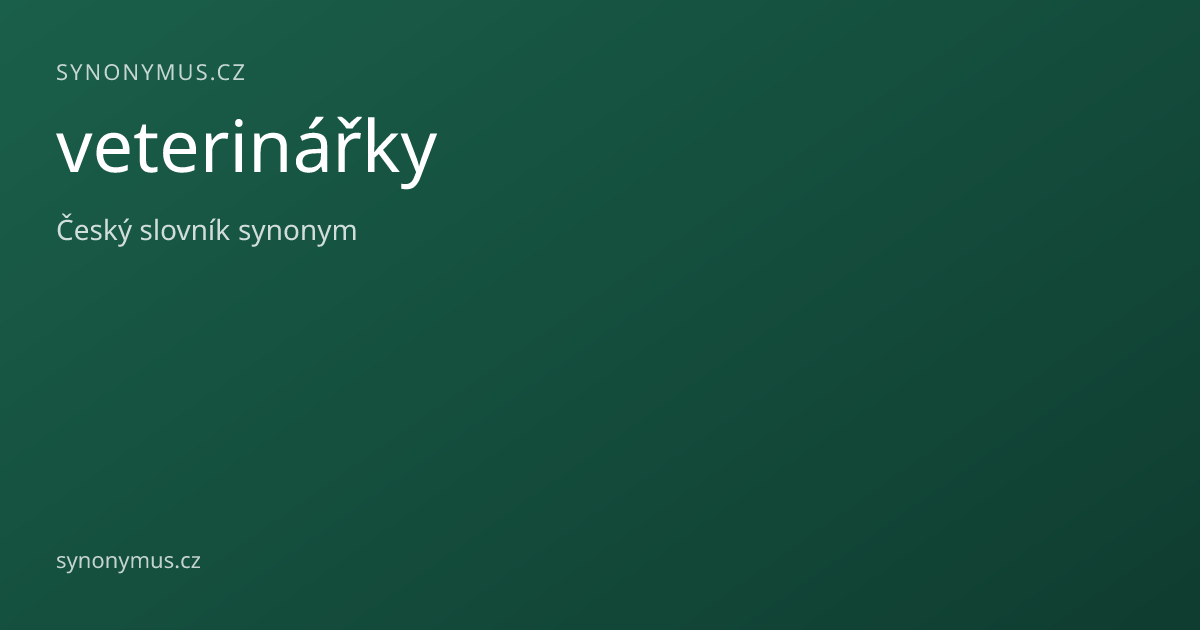 Náhled odkazu: veterinářky