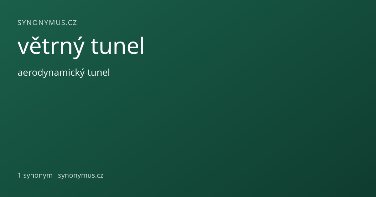 Náhled odkazu: větrný tunel