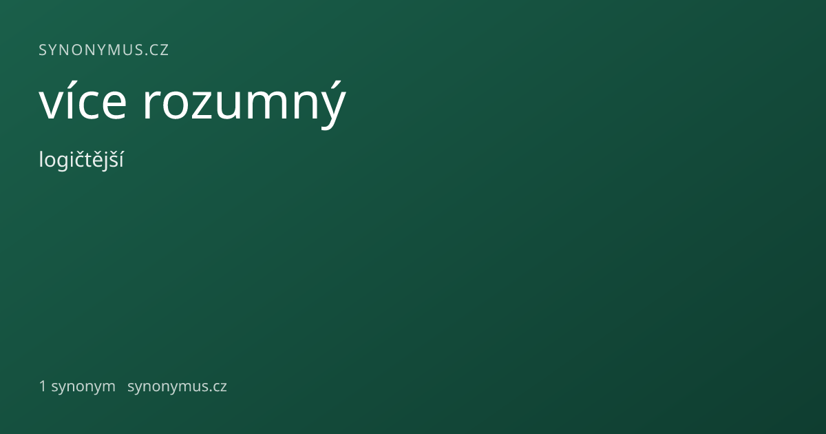 Náhled odkazu: více rozumný