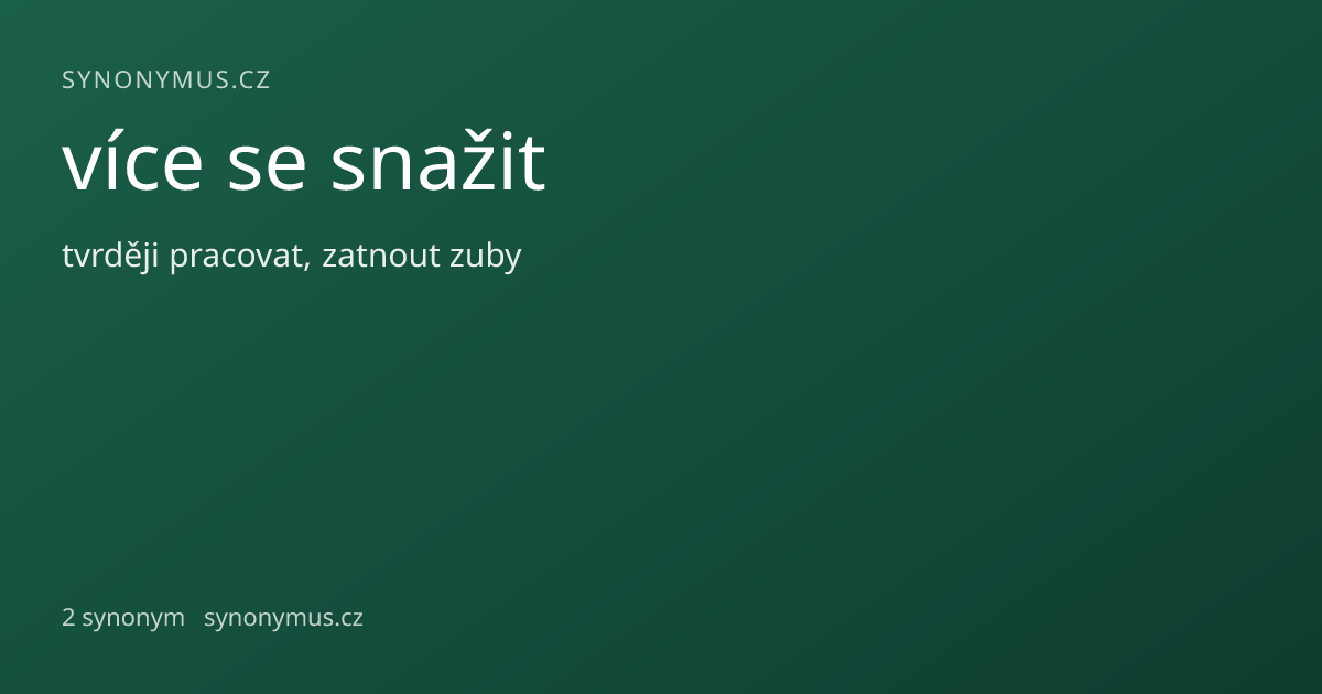 Náhled odkazu: více se snažit