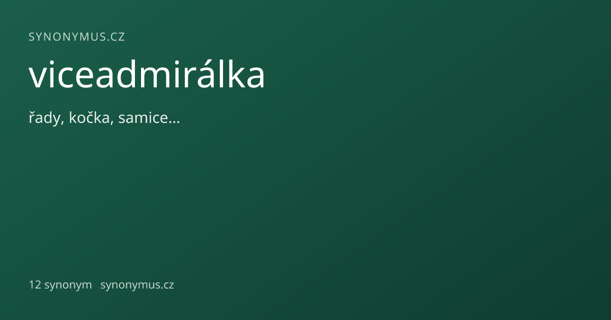 Náhled odkazu: viceadmirálka