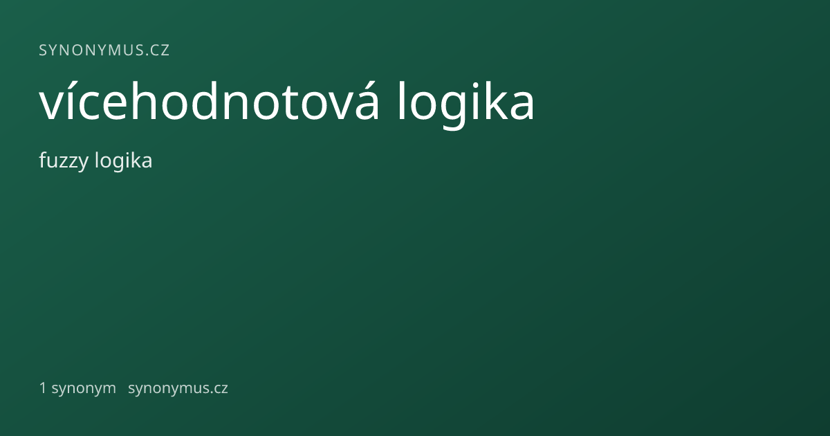 Náhled odkazu: vícehodnotová logika