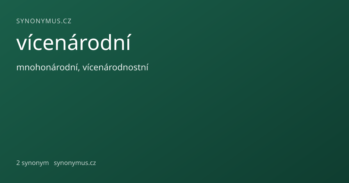 Náhled odkazu: vícenárodní