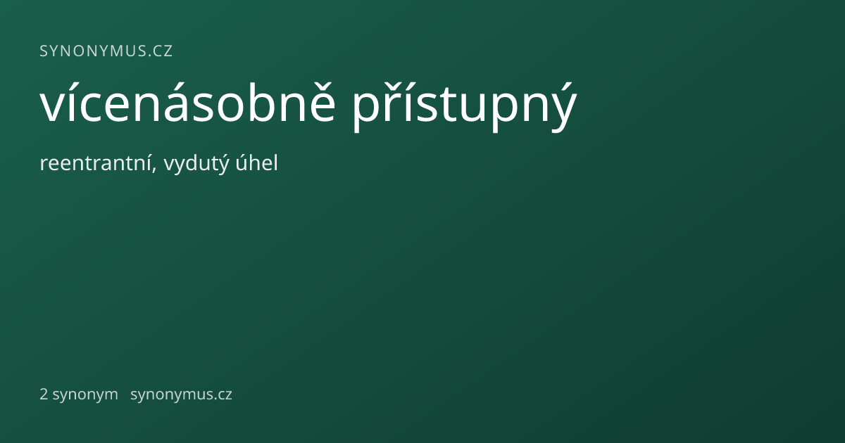 Náhled odkazu: vícenásobně přístupný