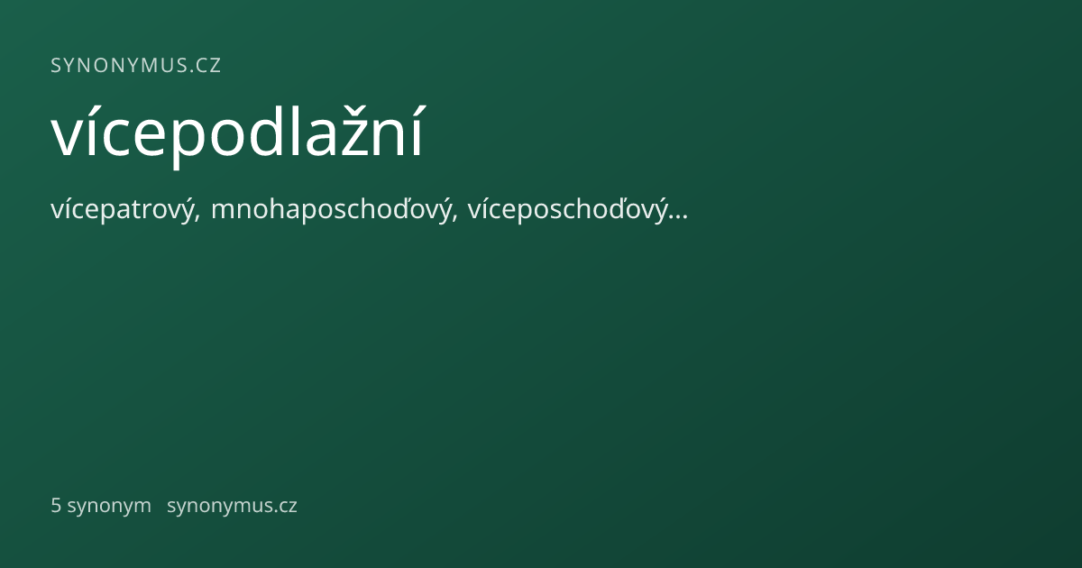 Náhled odkazu: vícepodlažní