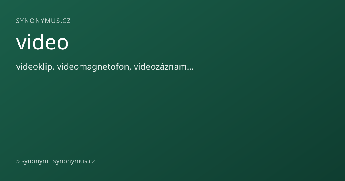 Náhled odkazu: video