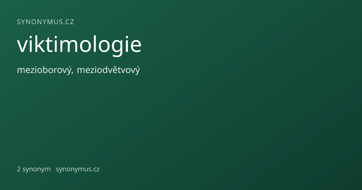 Náhled odkazu: viktimologie
